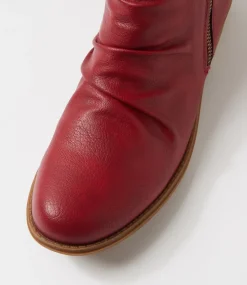 Women I LOVE BILLY Boots-Rosie Dark Red Ankle Boots