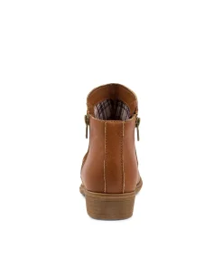 Women I LOVE BILLY Boots-ROSIE TAN SMOOTH ANKLE BOOTS