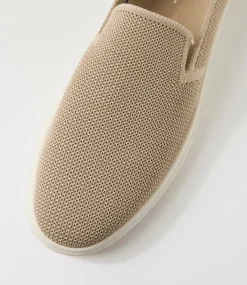 UNCUT Sneakers|Casuals-Row Natural Fabric Sneakers