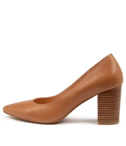 Women DIANA FERRARI Heels-SABENA TAN-NAT HEEL LTHR