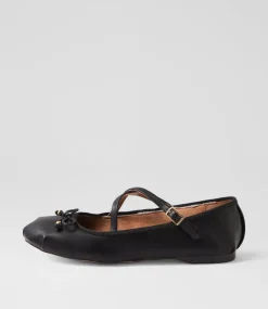 Women I LOVE BILLY Flats-Sabine Black Flat Shoes