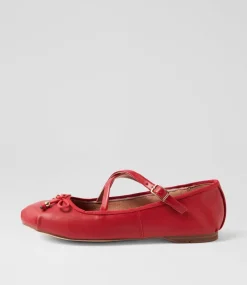 Women I LOVE BILLY Flats-Sabine Red Flat Shoes