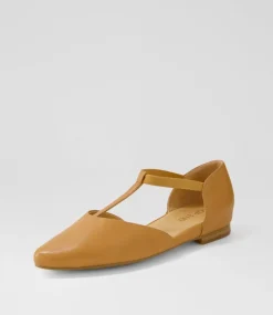 Women TOP END Flats-SADDIE TO DK TAN LEATHER