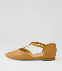 Women TOP END Flats-SADDIE TO DK TAN LEATHER
