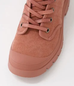Women TOP END Boots-Sagar Blush Canvas Ankle Boots