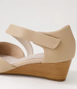 Women SUPERSOFT Comfort|Heels-Sagie Nude Leather Heels