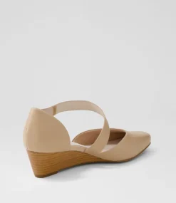 Women SUPERSOFT Comfort|Heels-Sagie Nude Leather Heels