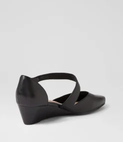 Women SUPERSOFT Comfort|Heels-SAGIE SU BLACK BLACK HEEL LEATHER