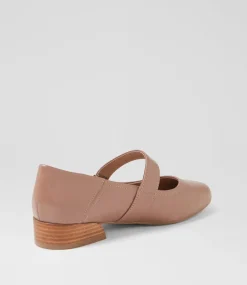 Women SUPERSOFT Comfort|Flats-Saigon Nut Leather Flat Shoes