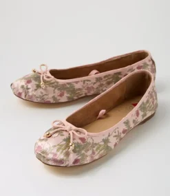 Women I LOVE BILLY Flats-Salina Blush Haze Satin Flat Shoes