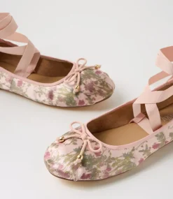 Women I LOVE BILLY Flats-Salina Blush Haze Satin Flat Shoes