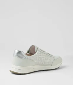 Women SUPERSOFT Comfort|Sneakers-Samm White Silver Font Leather Sneakers