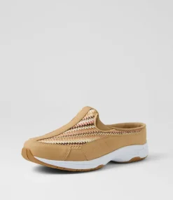 Women I LOVE BILLY Sneakers-Savoca Sand Earthy Zigzag Fabric Sneakers
