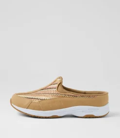 Women I LOVE BILLY Sneakers-Savoca Sand Earthy Zigzag Fabric Sneakers