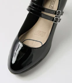 Women SUPERSOFT Dress|Comfort-Sayshell Black Patent Leather Heels
