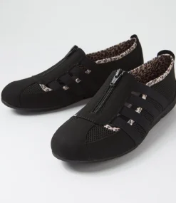 Women SUPERSOFT Comfort|Sneakers-Scottie Black Leopard Lining Fabric Sneakers