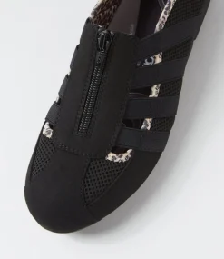 Women SUPERSOFT Comfort|Sneakers-Scottie Black Leopard Lining Fabric Sneakers