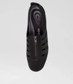 Women SUPERSOFT Comfort|Sneakers-Scottie Black Mesh Sneakers