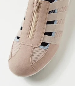 Women SUPERSOFT Comfort|Sneakers-Scottie Light Taupe Blue Mesh Sneakers