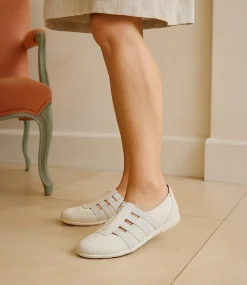 Women SUPERSOFT Comfort|Sneakers-Scottie White Metallic Mesh Sneakers