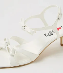 Women I LOVE BILLY Heels|Sandals-Scullie White Sandals