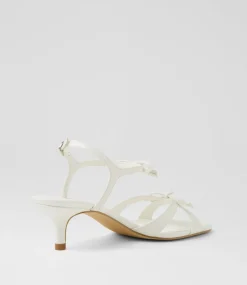 Women I LOVE BILLY Heels|Sandals-Scullie White Sandals