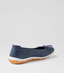 Women I LOVE BILLY Flats-Seito Navy Flat Shoes