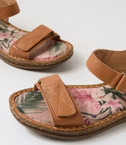 Women COLORADO Comfort|Flats-Selly Tan Leather Sandals