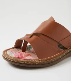 Women COLORADO Comfort|Slides-Selse Tan Leather Slides