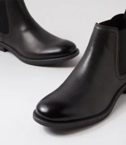 WINDSOR SMITH Boots|Casuals-Sergio Black Tumbled Leather Chelsea Boots