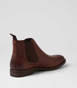WINDSOR SMITH Boots|Casuals-Sergio Dark Brown Tumbled Leather Chelsea Boots