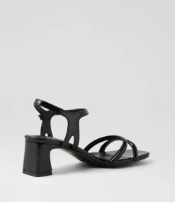 Women I LOVE BILLY Heels|Sandals-Serpenti Black Sandals