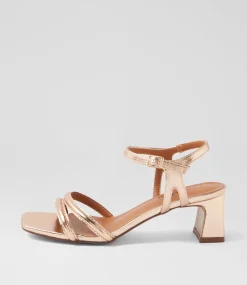 Women I LOVE BILLY Heels|Sandals-Serpenti Rose Gold Sandals