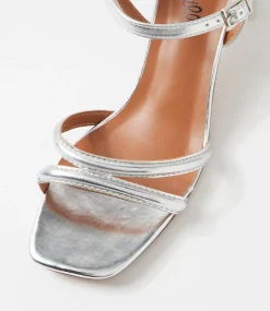 Women I LOVE BILLY Heels|Sandals-Serpenti Silver Sandals