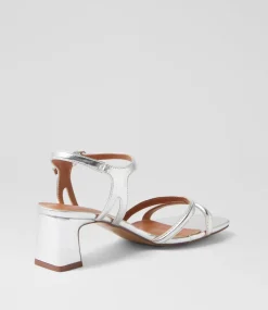 Women I LOVE BILLY Heels|Sandals-Serpenti Silver Sandals