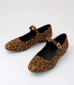 Women I LOVE BILLY Flats-Shali Leopard Microsuede Flat Shoes