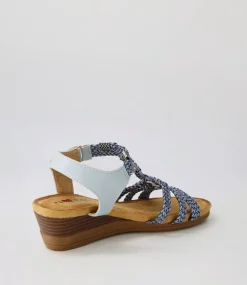 Women I LOVE BILLY Wedges|Sandals-Shantzy Denim Multi Sandals