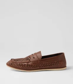 UNCUT Casuals-Sherborne Cognac Flat Shoes