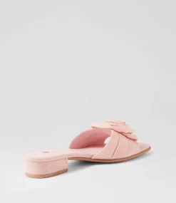 Women I LOVE BILLY Flats-Sherelle Blush Fabric Slides