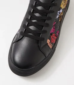 Women I LOVE BILLY Sneakers-Shimmy Black Jewel Daisy Multi Sneakers