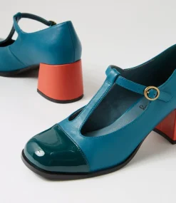 Women I LOVE BILLY Heels-SHINZAN IL FOREST OCEAN PATENT PU SMOOTH