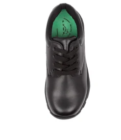 LYNX Junior School Shoes-SHUTTLE 9-5UK BLACK