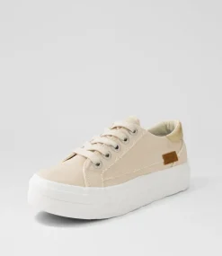 Women BLOWFISH Sneakers-Sidekick Moonbeam Rose Gold Canvas Sneakers