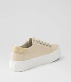 Women BLOWFISH Sneakers-Sidekick Moonbeam Rose Gold Canvas Sneakers