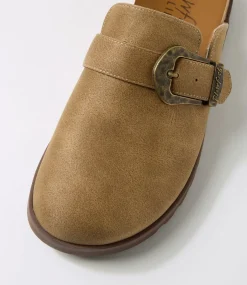 Women BLOWFISH Flats-Sienna Tan Microsuede Flat Shoes