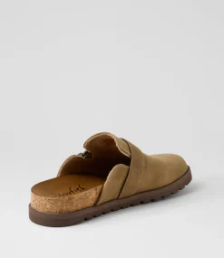 Women BLOWFISH Flats-Sienna Tan Microsuede Flat Shoes
