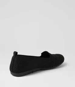 Women SUPERSOFT Comfort|Loafers-Silicie Black Knit Loafers