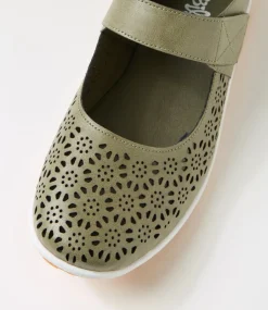 Women I LOVE BILLY Flats-Silviee Olive Flat Shoes