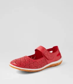 Women I LOVE BILLY Flats-Silviee Red Flat Shoes