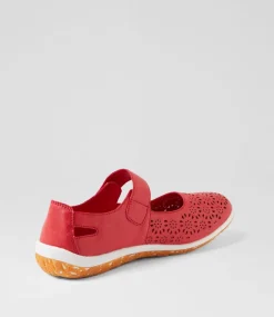 Women I LOVE BILLY Flats-Silviee Red Flat Shoes